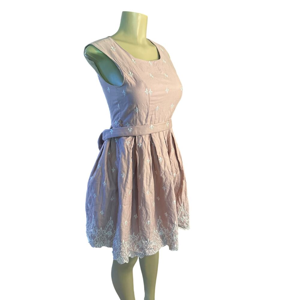 Innocent World JSK Pink Belted Dress Embroidered Lolita Cosplay Anime SakuraCon